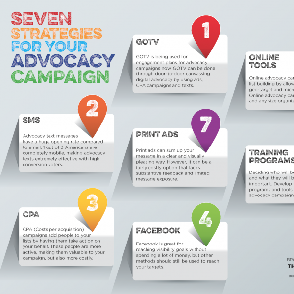 advocacy campaign strategies Infographic