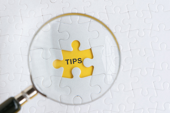 Advocacy Campaign Tips Magnifying glass on the word "TIPS" - Advocacy Campaign