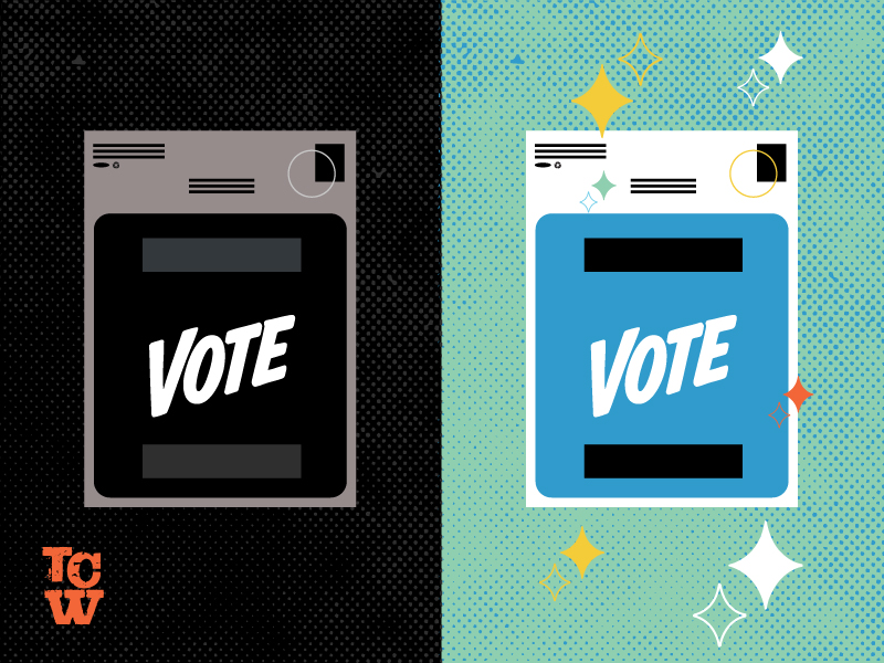 a piece of mail before and after