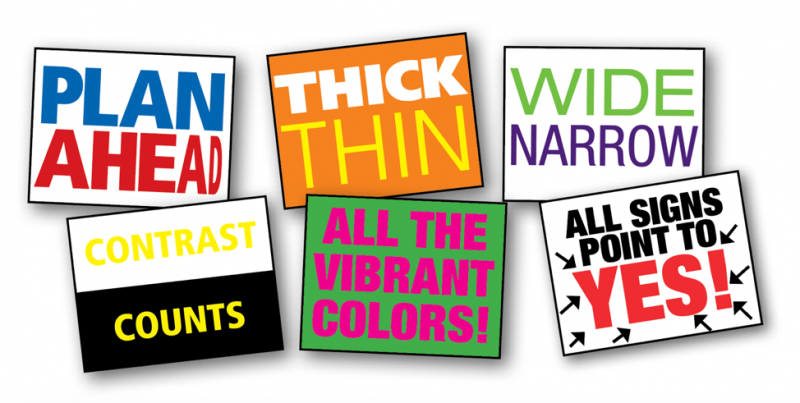 Examples of protest signs. Examples of protest signs.