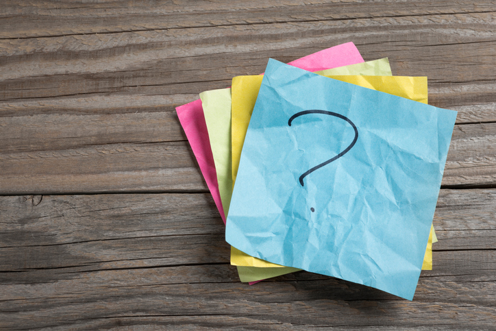 gender equality Wrinkled, colorful sticky notes - gender equality
