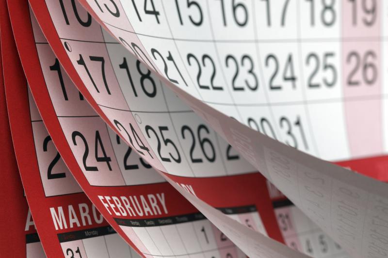 political mailers calendar pages flipping