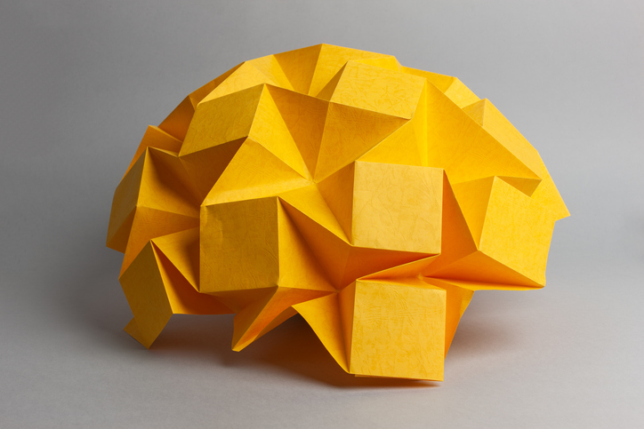 Independent expenditure campaign Brain made out of yellow paper