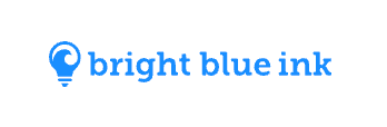 bright blue ink