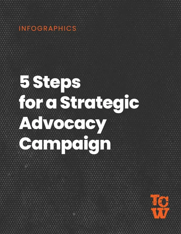 Cover image for the 5 Steps for a Strategic Advocacy Campaign infographic