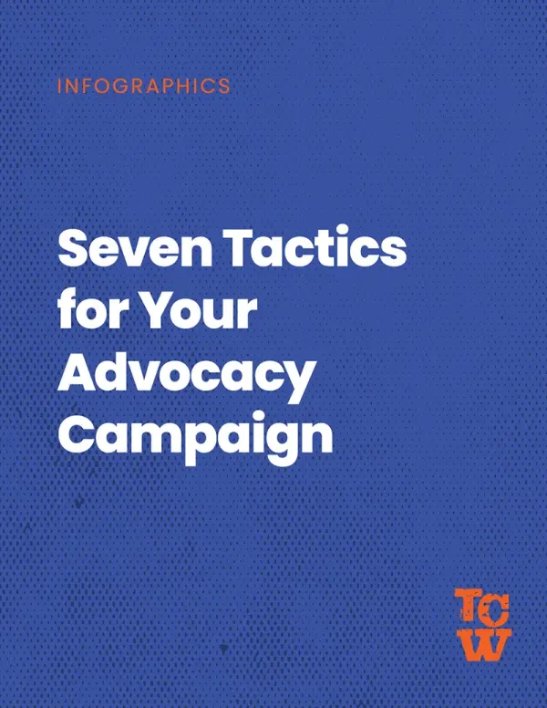 Cover image for the Seven Tactics for Your Advocacy Campaign infographic