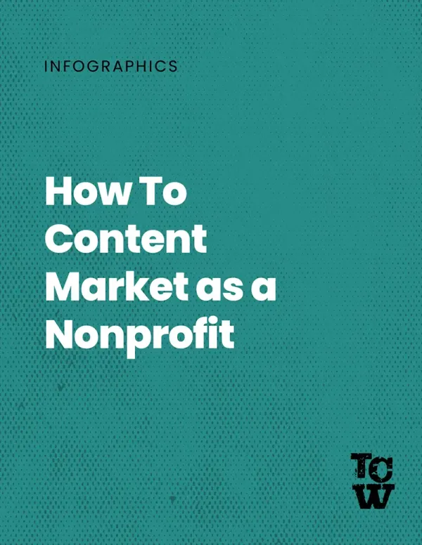 Cover image for the How To Content Market as a Nonprofit infographic