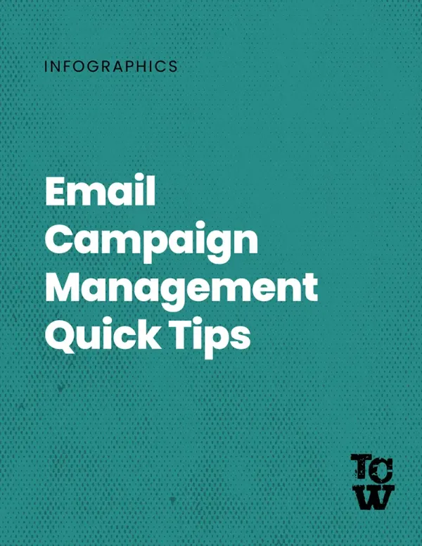 Cover image for the Email Campaign Management Quick Tips infographic