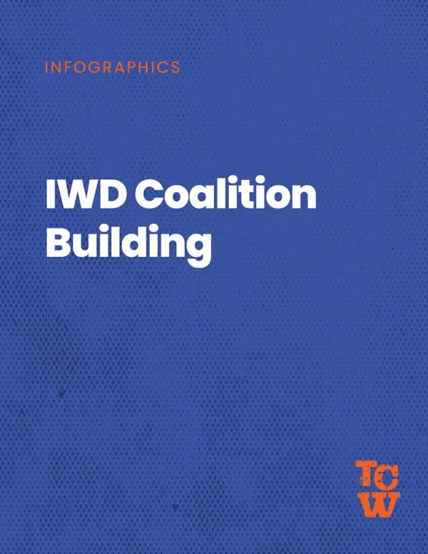 Cover image for the IWD Coalition Building infographic