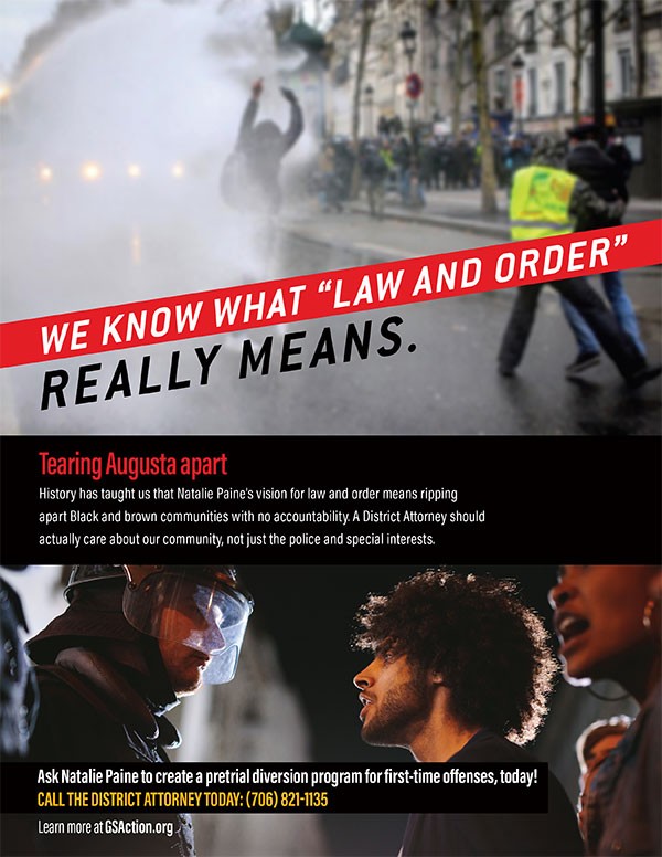Law and Order Political Direct Mail Ad