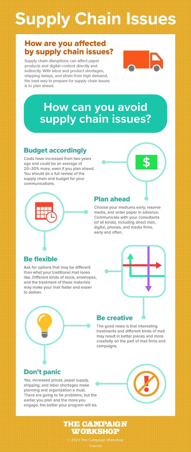 Supply Chain Issues | The Campaign Workshop