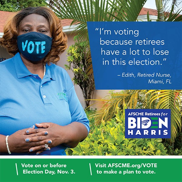 AFSCME Retiree Edith Political Direct Mail Ad